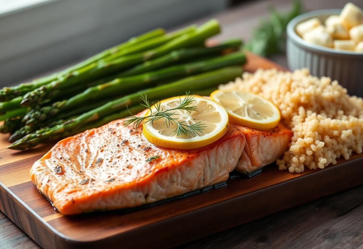 Ofenlachs mit Zitrone und frischem Dill