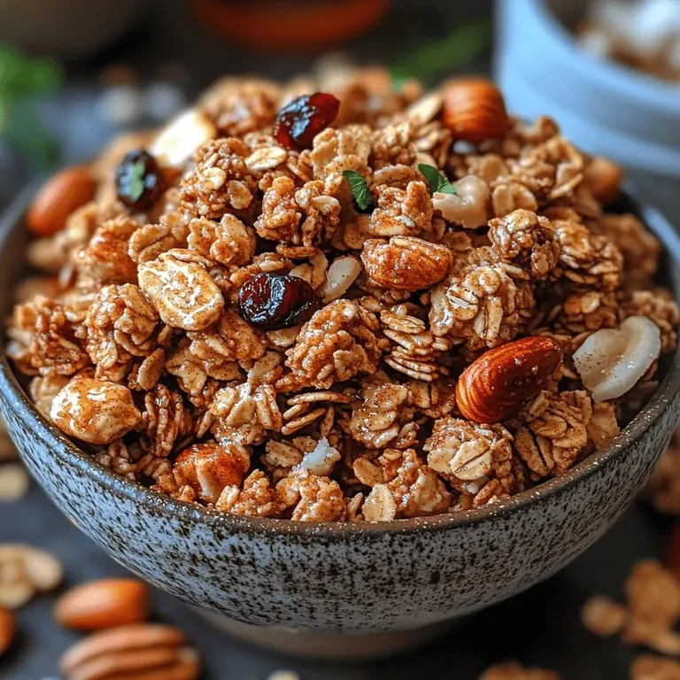 Süße Ahorn‑Zimt‑Granola‑Cluster: Ein köstlicher und nahrhafter Snack​