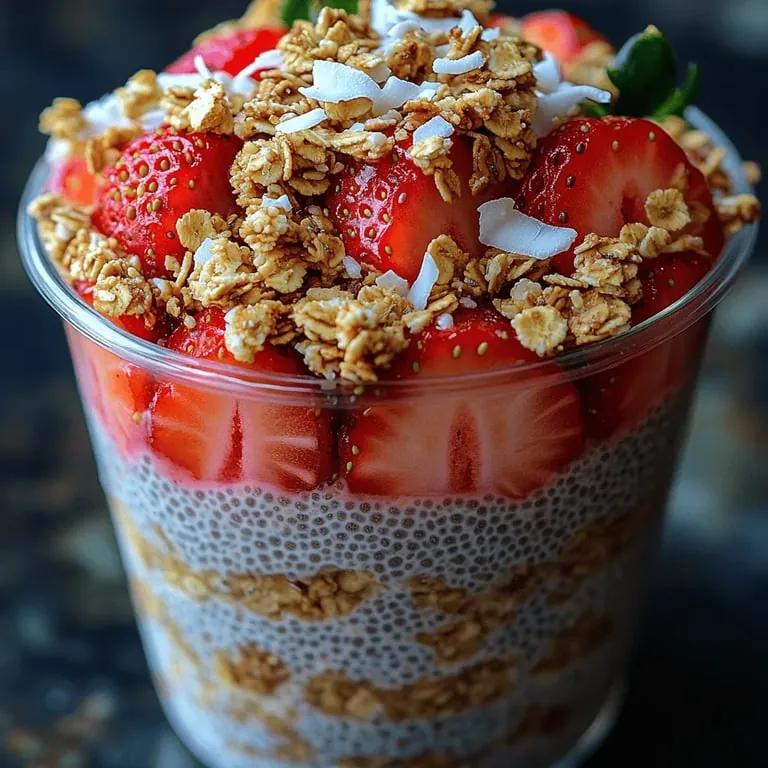 Süße Erdbeer-Chia-Becher: Ein köstlicher und gesunder Genuss