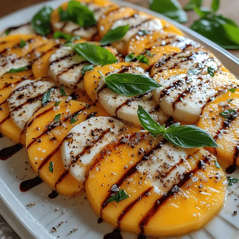Tropischer Mango‑Caprese-Genuss: Eine erfrischende Variante des Klassikers