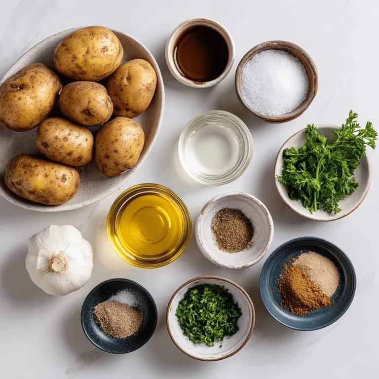 Würzige knusprige Airfryer-Salz-und-Essig-Kartoffeln