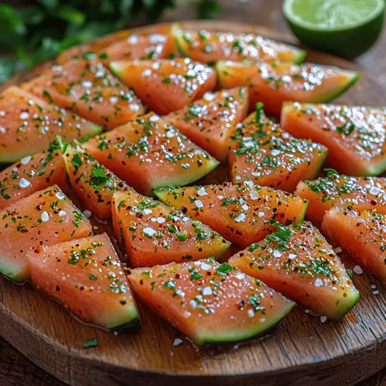 Würzige Chili-Limetten-Wassermelonen-Spalten: Ein erfrischender Sommersnack