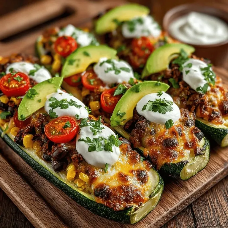 Würzige Zucchini-Nacho-Boote: Ein unwiderstehlicher gesunder Snack