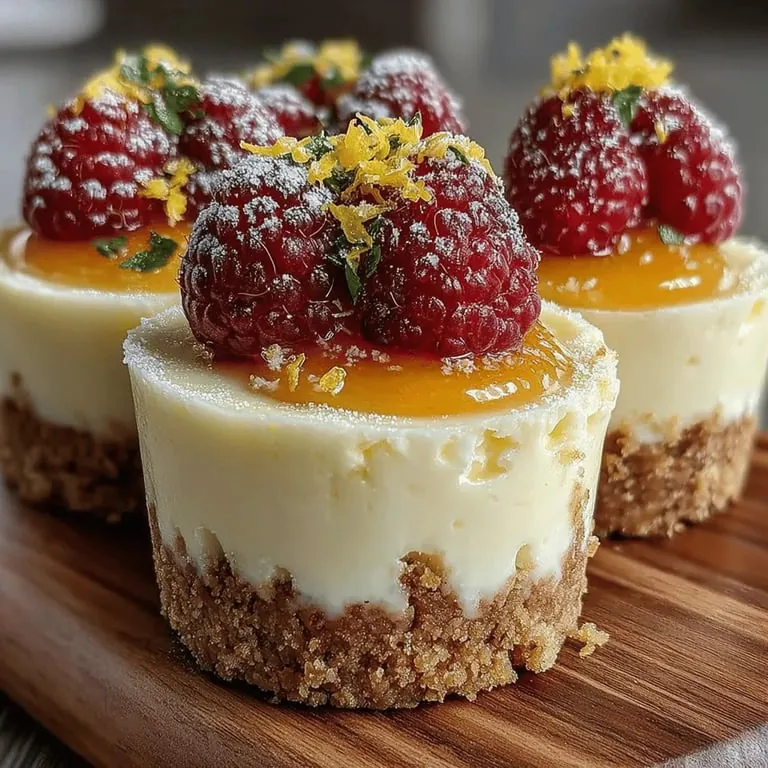 Zitronig-raspige Käsekuchen-Becher: Das perfekte No-Bake-Dessert