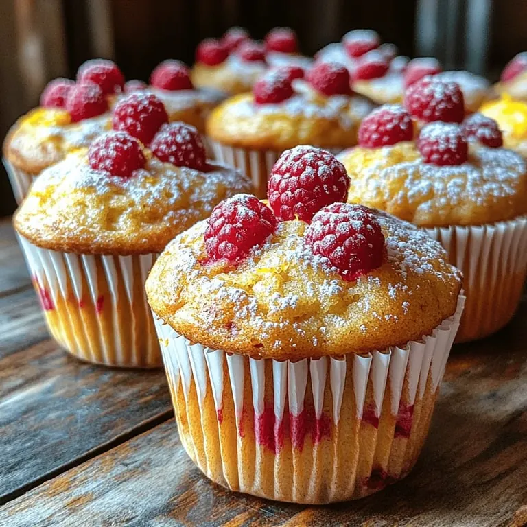 Zitronig-würzige Himbeermuffins: Ein köstlicher Genuss für jede Gelegenheit