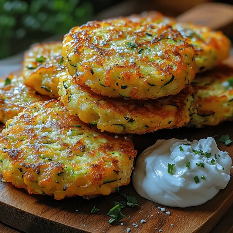 Zucchini-Käse-Fritter-Genuss: Die Kunst des Kochens und Servierens meistern